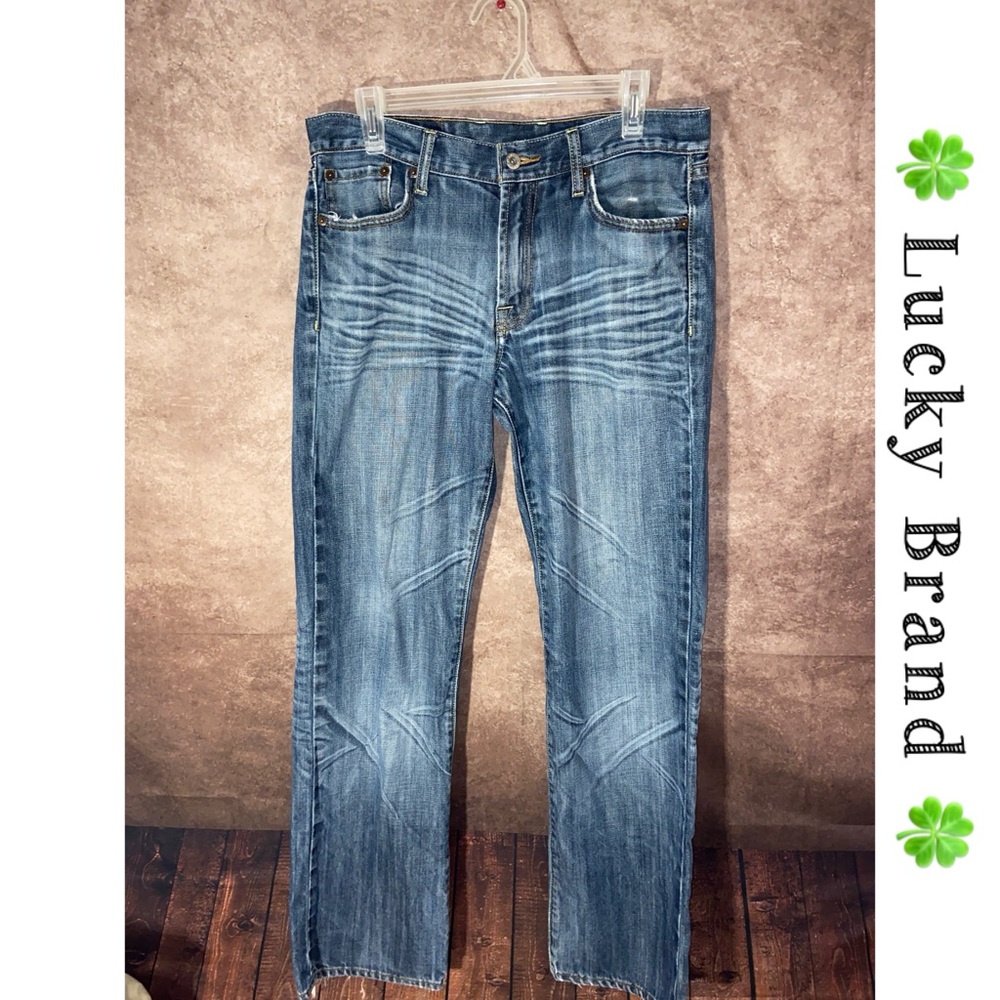 Lucky Brand Gene Monsanto Regular Inseam Distressed Men’s Jeans Size 31-EUC